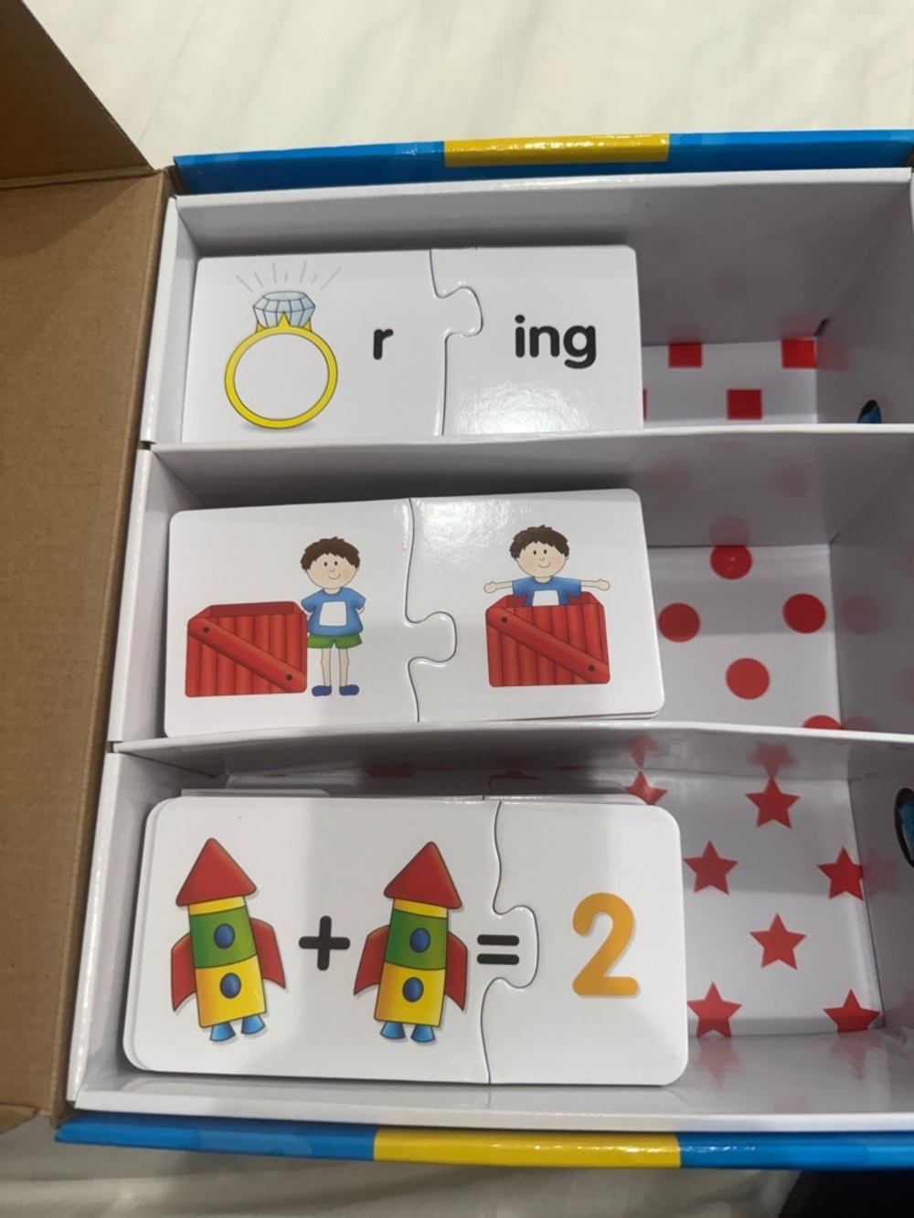 Kindergarten Learning Library Matching Puzzle Set - Blue/Red/Yellow/Green - Picture 4 of 5